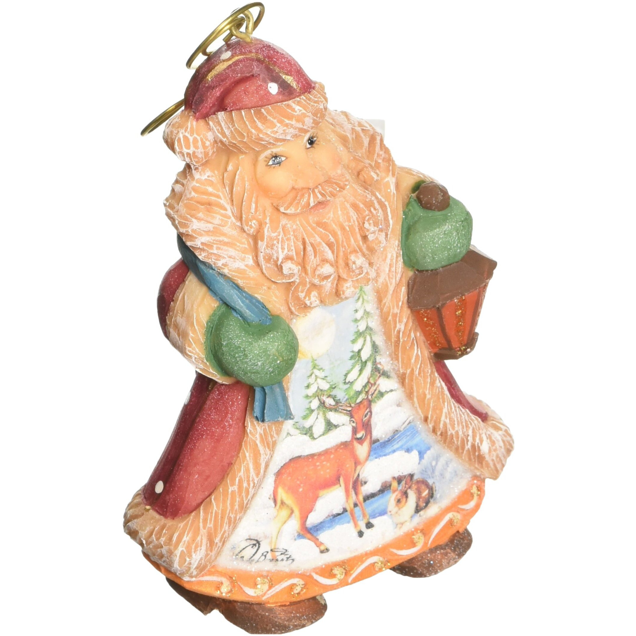 gDebrekht 661411 general Holiday Santa Quiet Day Ornament 5 in