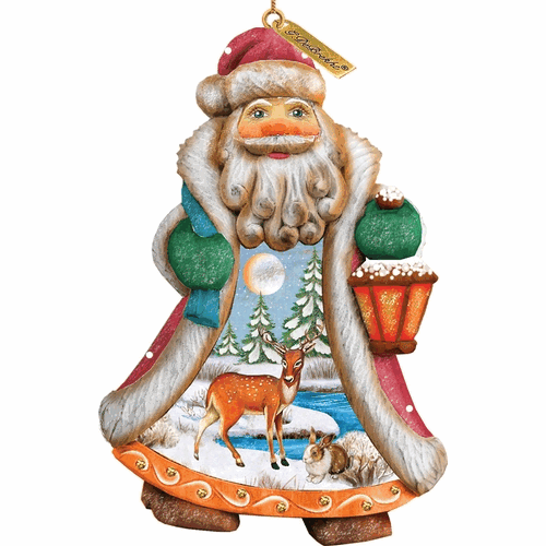 gDebrekht 661411 general Holiday Santa Quiet Day Ornament 5 in