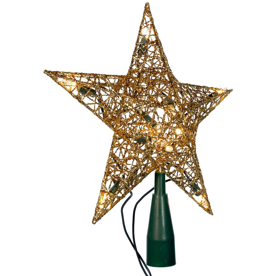 Kurt S Adler- Inc UL0131gO Kurt Adler 10-Light 9&apos&apos gold Wire Treetop