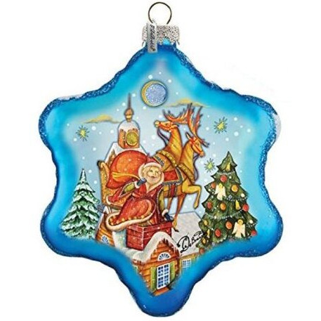 gDeBrekht 754-006 Limited Edition Special Delivery Snowflake glass Ornament