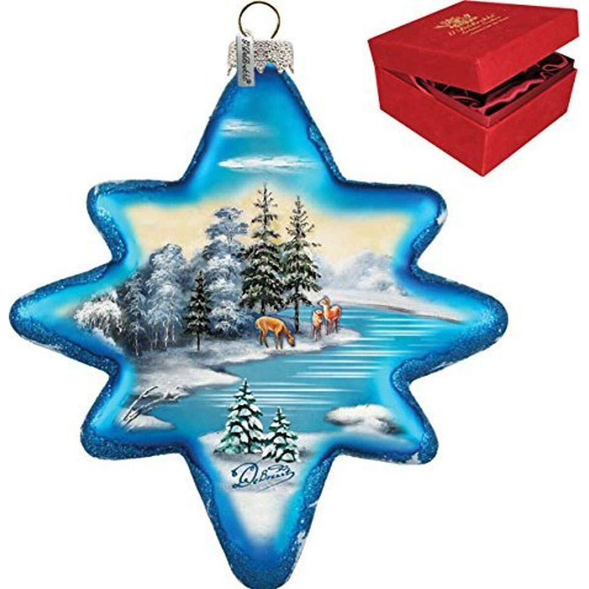 gDeBrekht 755-001 Limited Edition Peaceful Kingdom North Star glass Ornament
