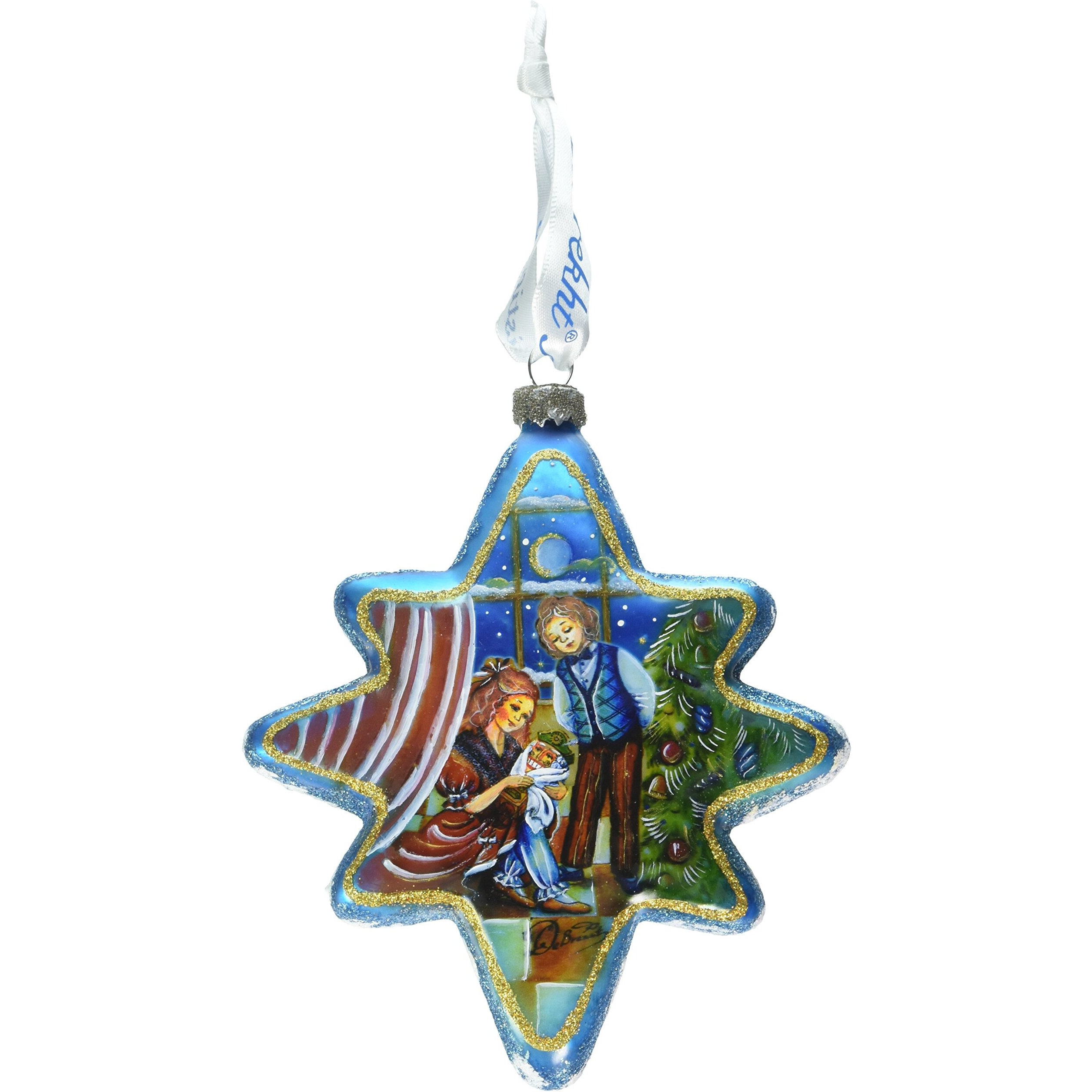 gDeBrekht 755-002 Nutcracker North Star glass Ornament