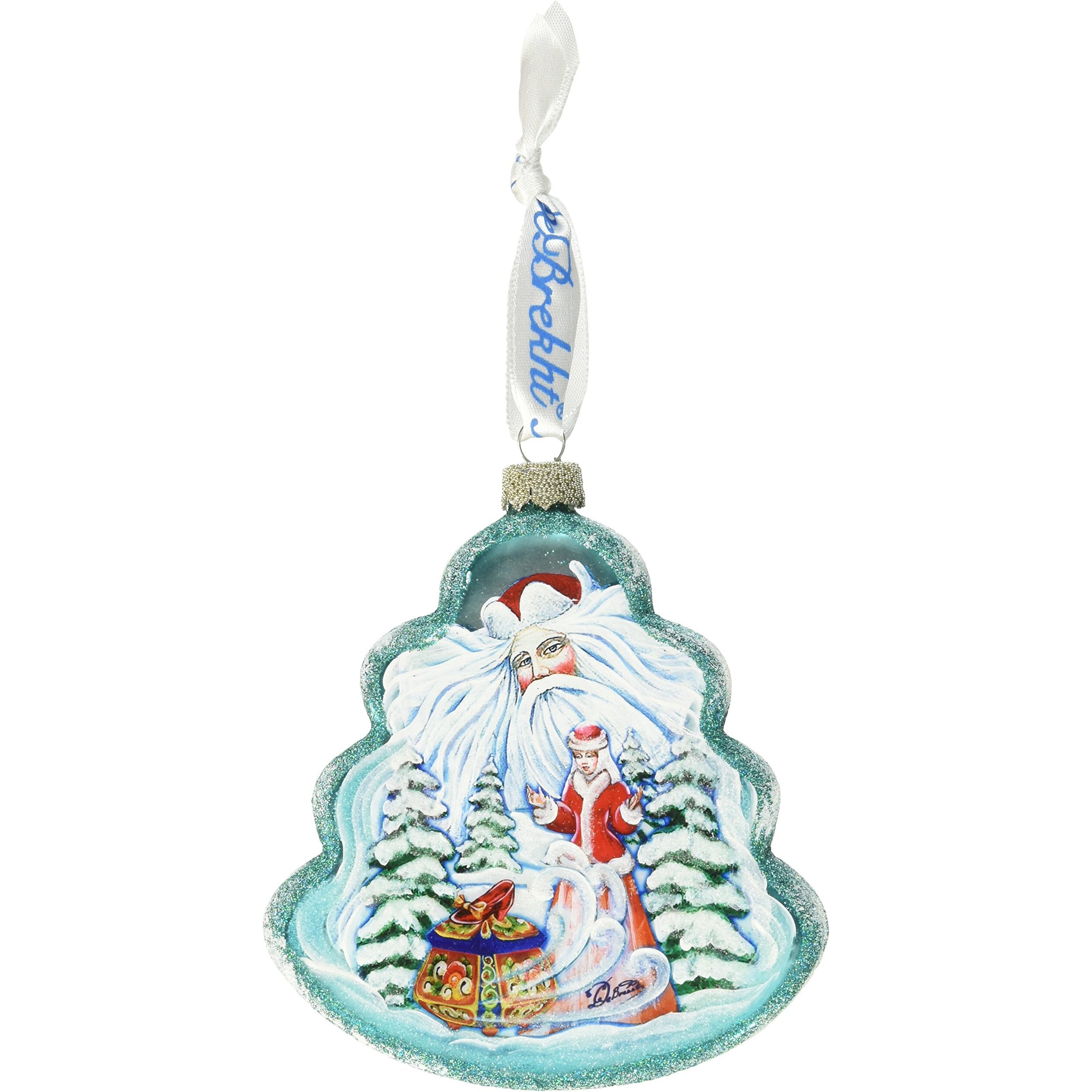 gDeBrekht 762-004 Treasure chest Tree glass Ornament