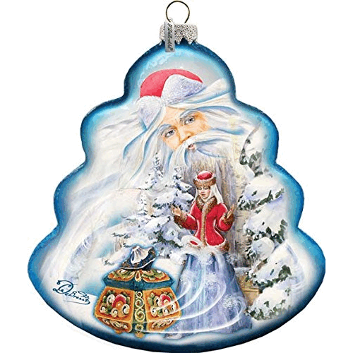gDeBrekht 762-004 Treasure chest Tree glass Ornament