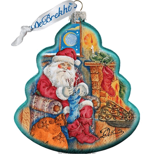 gDeBrekht 762-010 Night Before christmas Tree glass Ornament