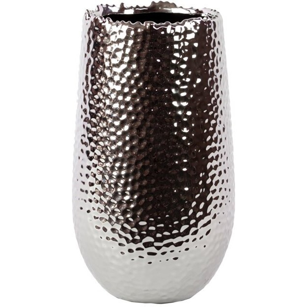 Urban Trends collection 11400 ceramic Vase-Silver