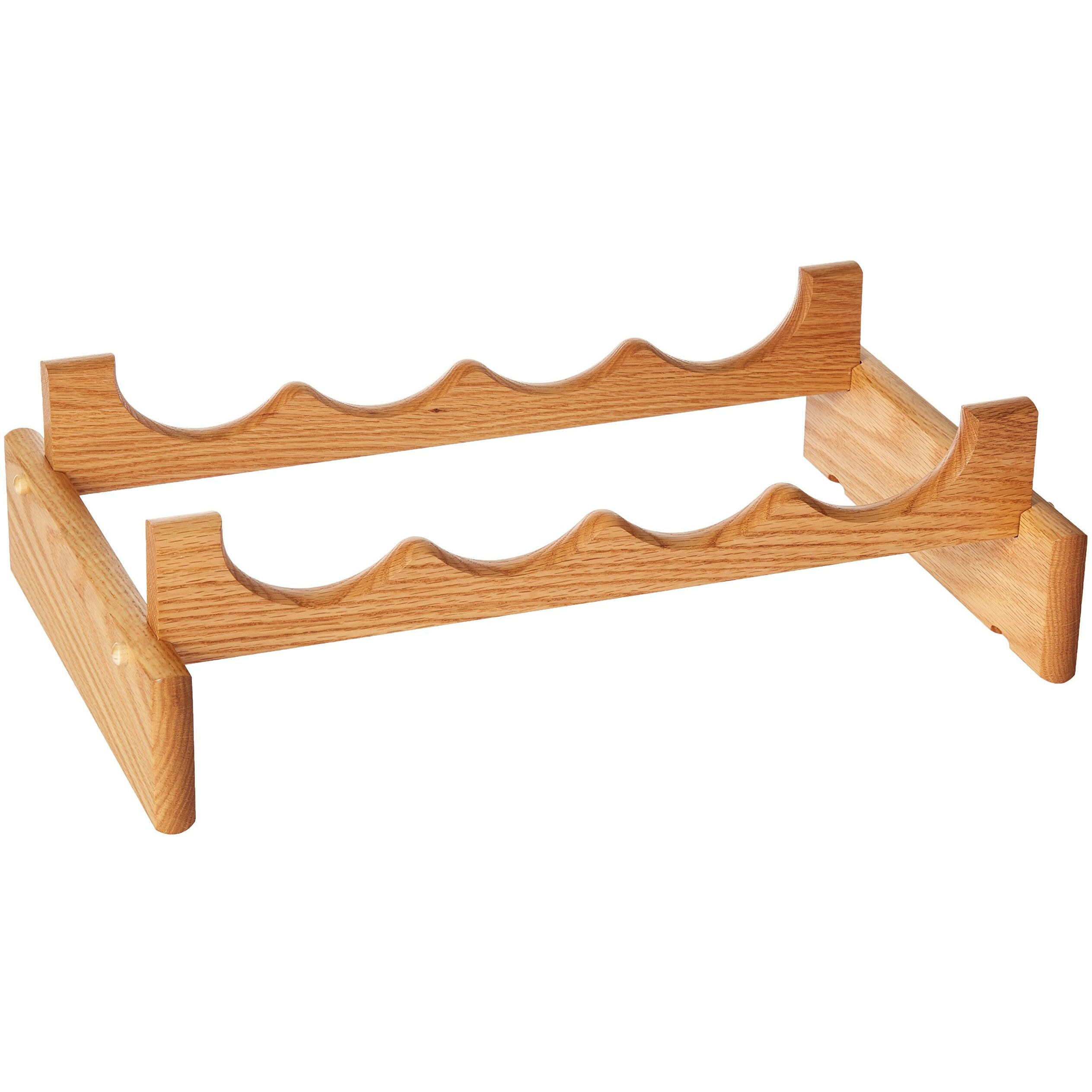 Wooden Mallet WR41LO 4 Bottle Dakota Wine Rack