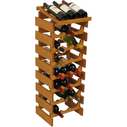 Wooden Mallet WRD37MO 24 Bottle Dakota Wine Rack with Display Top