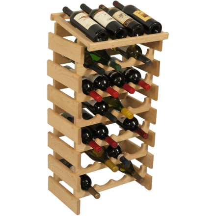Wooden Mallet WRD46UN 28 Bottle Dakota Wine Rack with Display Top