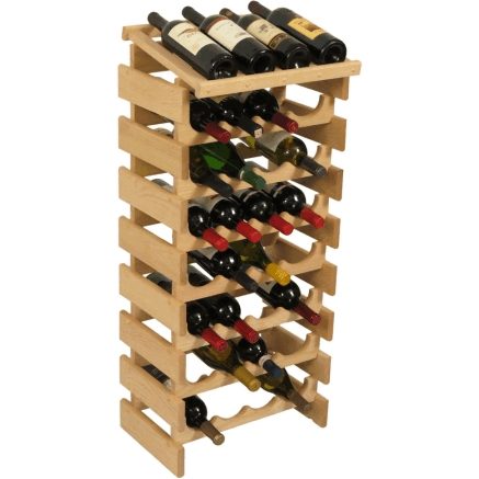 Wooden Mallet WRD47UN 32 Bottle Dakota Wine Rack with Display Top