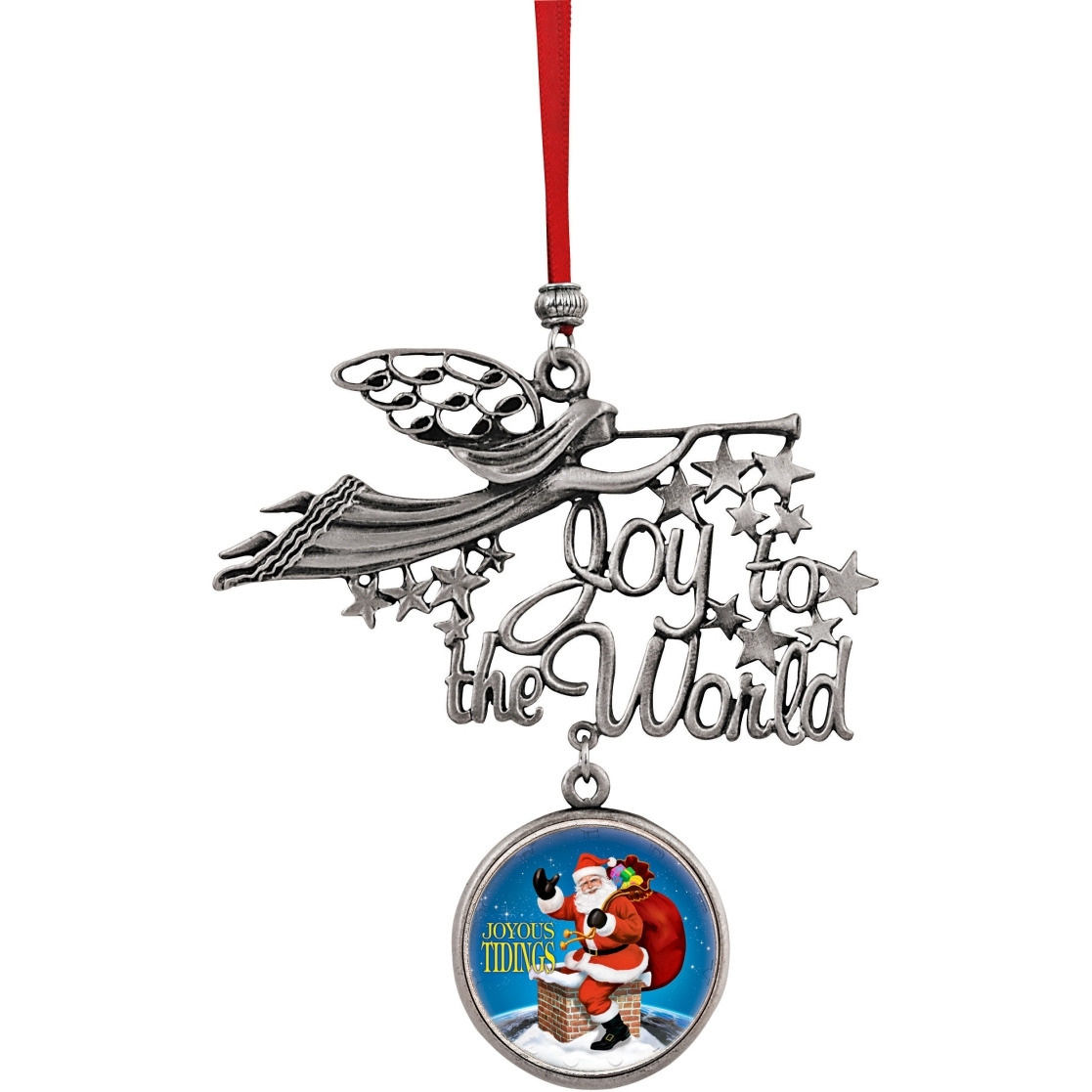 UPM global 15243 Joy to the World Santa Joyous Tidings JFK Half Dollar Ornament