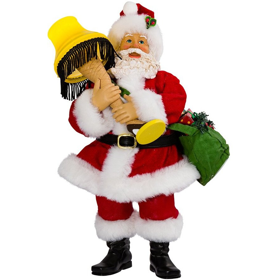 Kurt S Adler cS5154 10 in Leg Lamp Fabriche Santa with Light