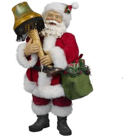 Kurt S Adler cS5154 10 in Leg Lamp Fabriche Santa with Light