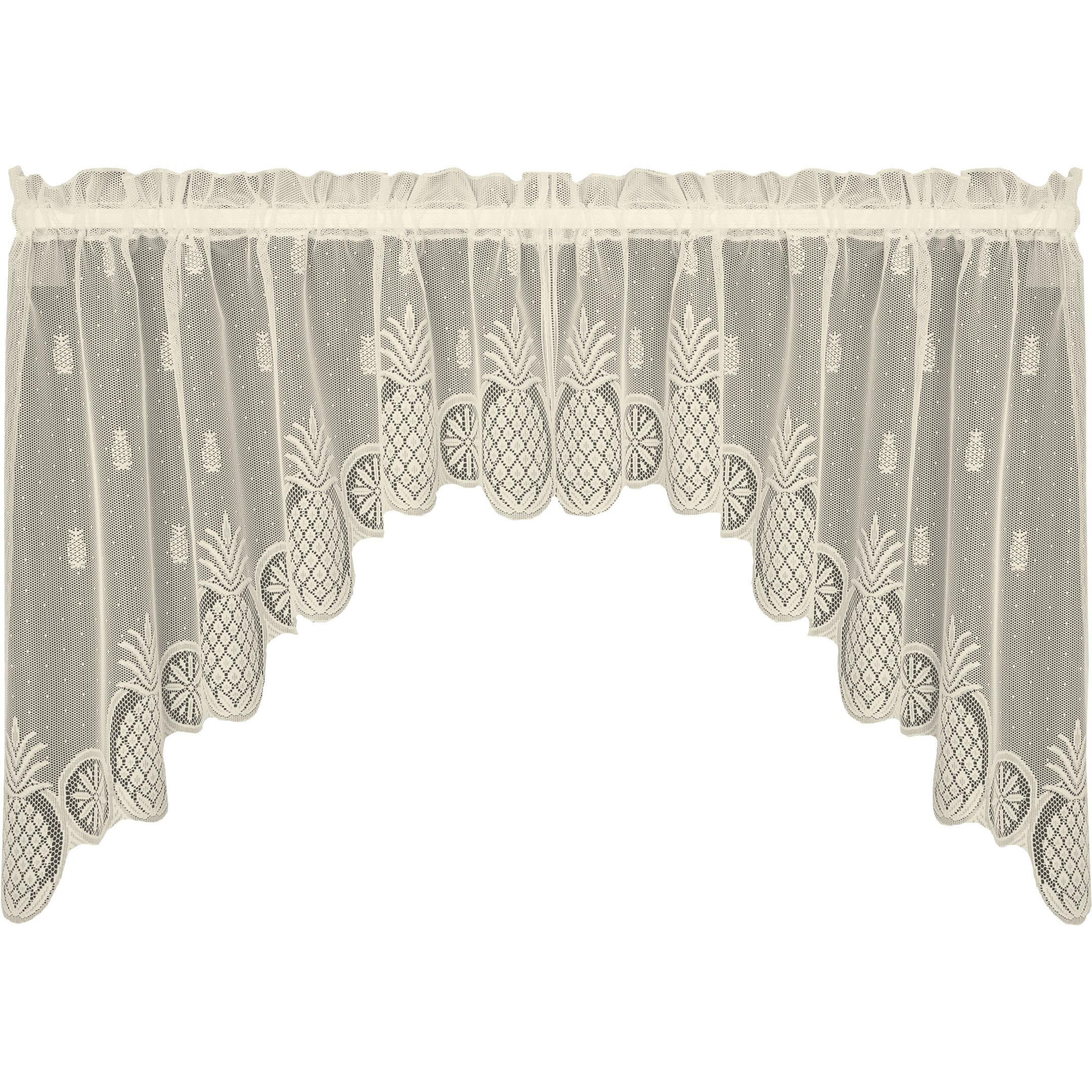 Heritage Lace 7270ES-30PR 72 x 30 in Welcome Swag Pair  Ecru