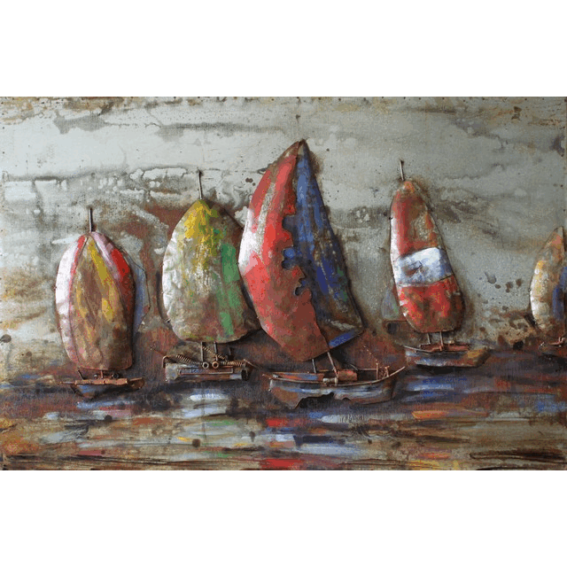 Empire Art Primo Mixed Media Sculpture - The Regatta 1