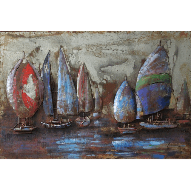 Empire Art Primo Mixed Media Sculpture - The Regatta 2