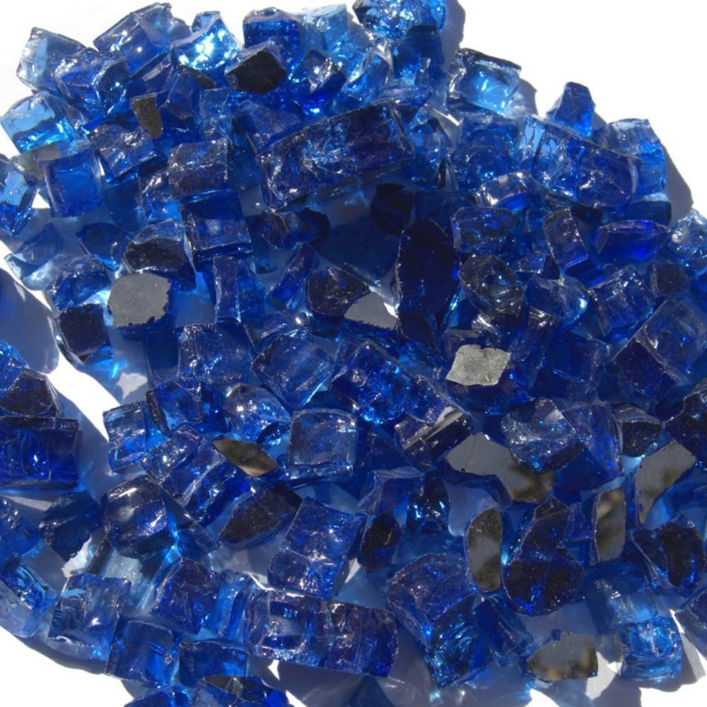 HearthDistribution 1594-5 05 in Blue Diamond Reflective Arctic Flame glass
