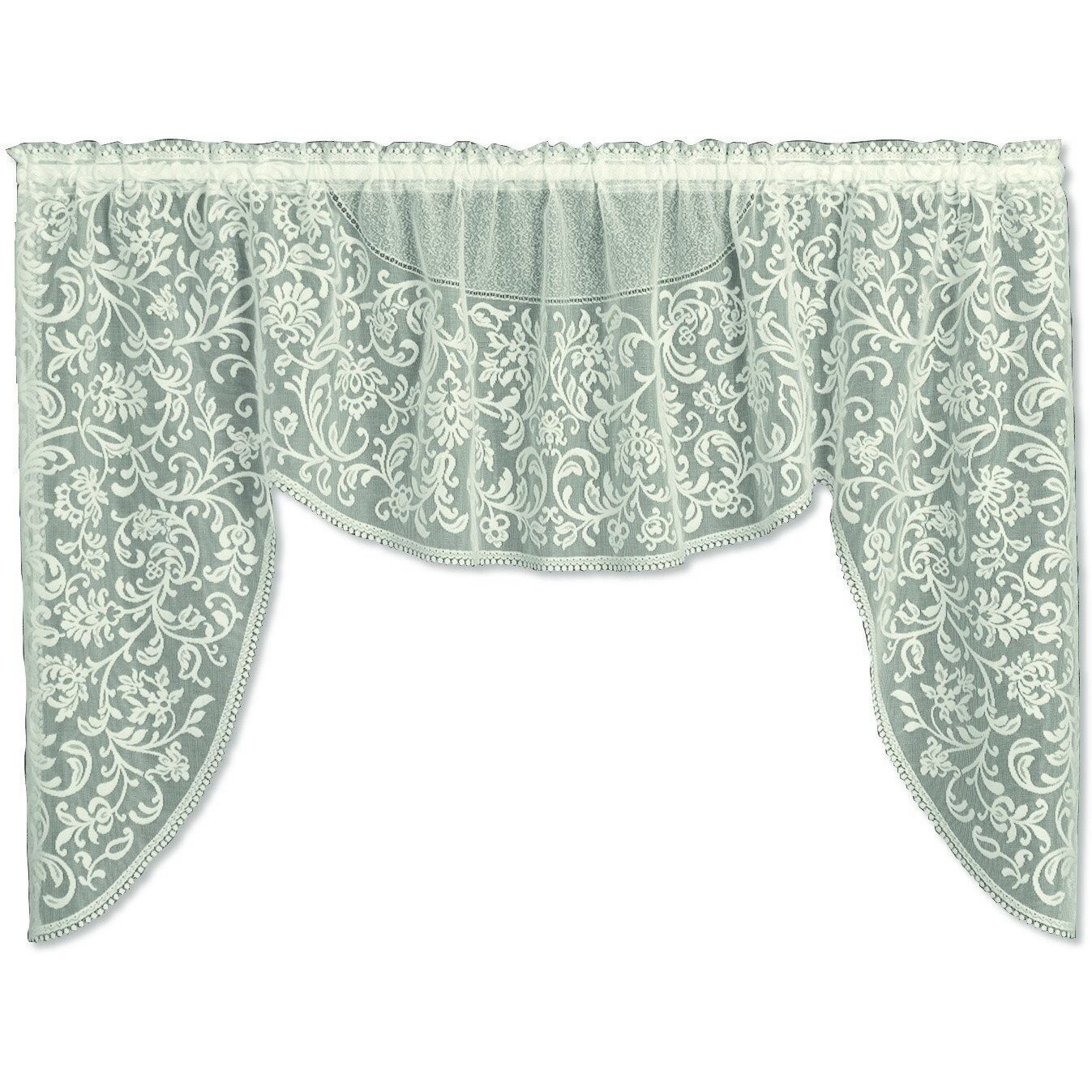 Heritage Lace 6285c-S Eloquence 72 x 38 in Swag - cream