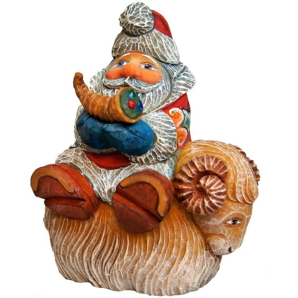 gDeBrekht 63145 Santa on Sheep Ornament