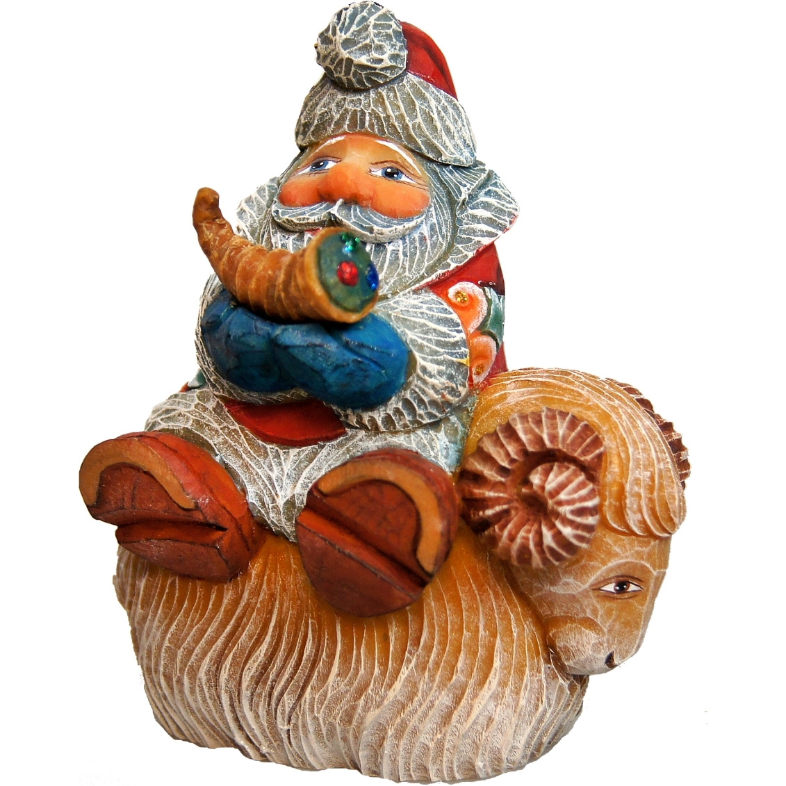 gDeBrekht 63145 Santa on Sheep Ornament