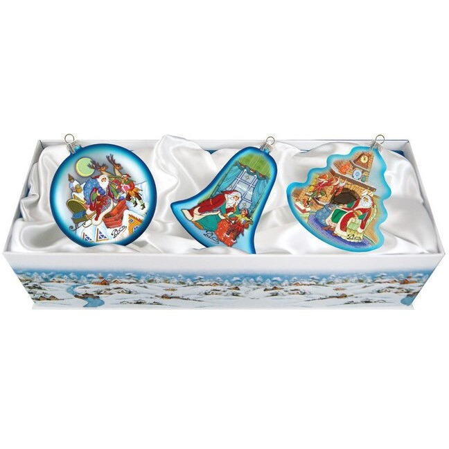 gDeBrekht 75010-B3 3 Piece Night Before christmas Set Ornament