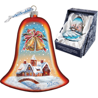 gDeBrekht 752-036 Housewarming Bell glass Ornament