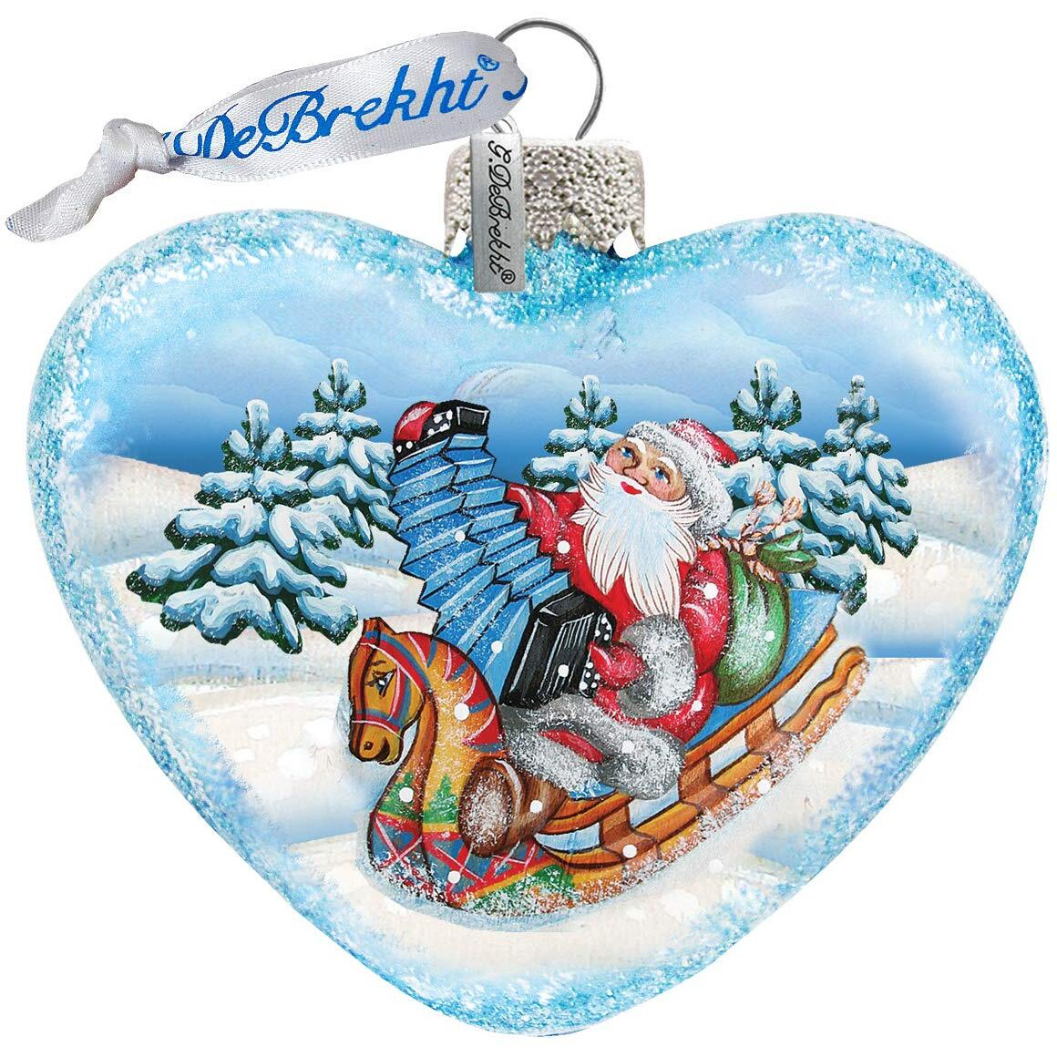 gDeBrekht 753-007 Accordion Santa Ornament