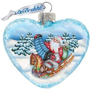 gDeBrekht 753-007 Accordion Santa Ornament
