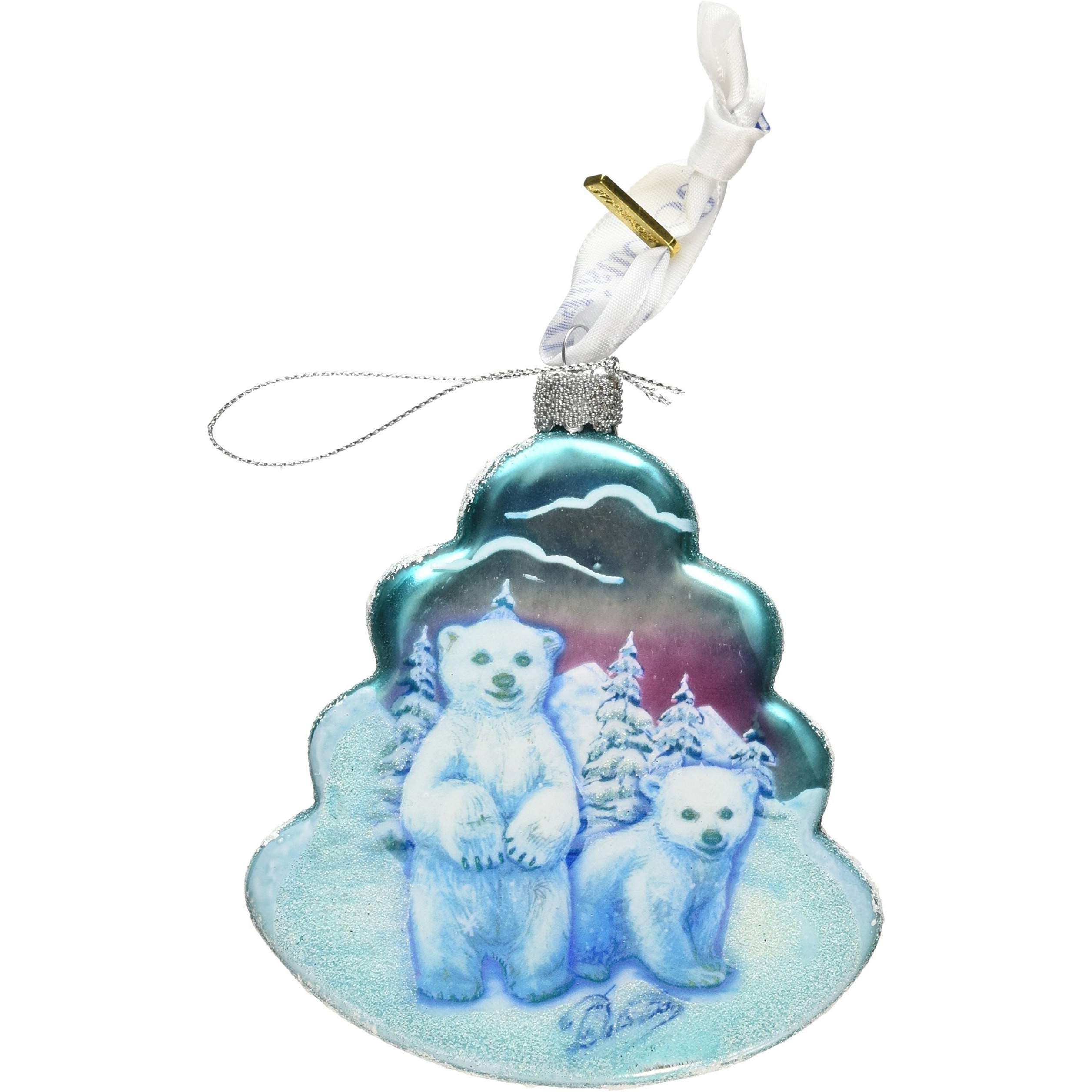 gDeBrekht 762-012 Polar Bear Tree glass Ornament