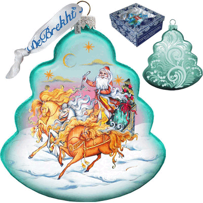 gDeBrekht 762-018 Troika Tree glass Ornament