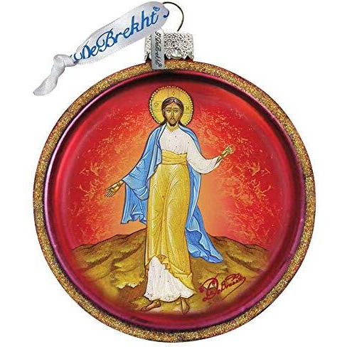 gDeBrekht 764-005 Jesus cut Ball glass Ornament