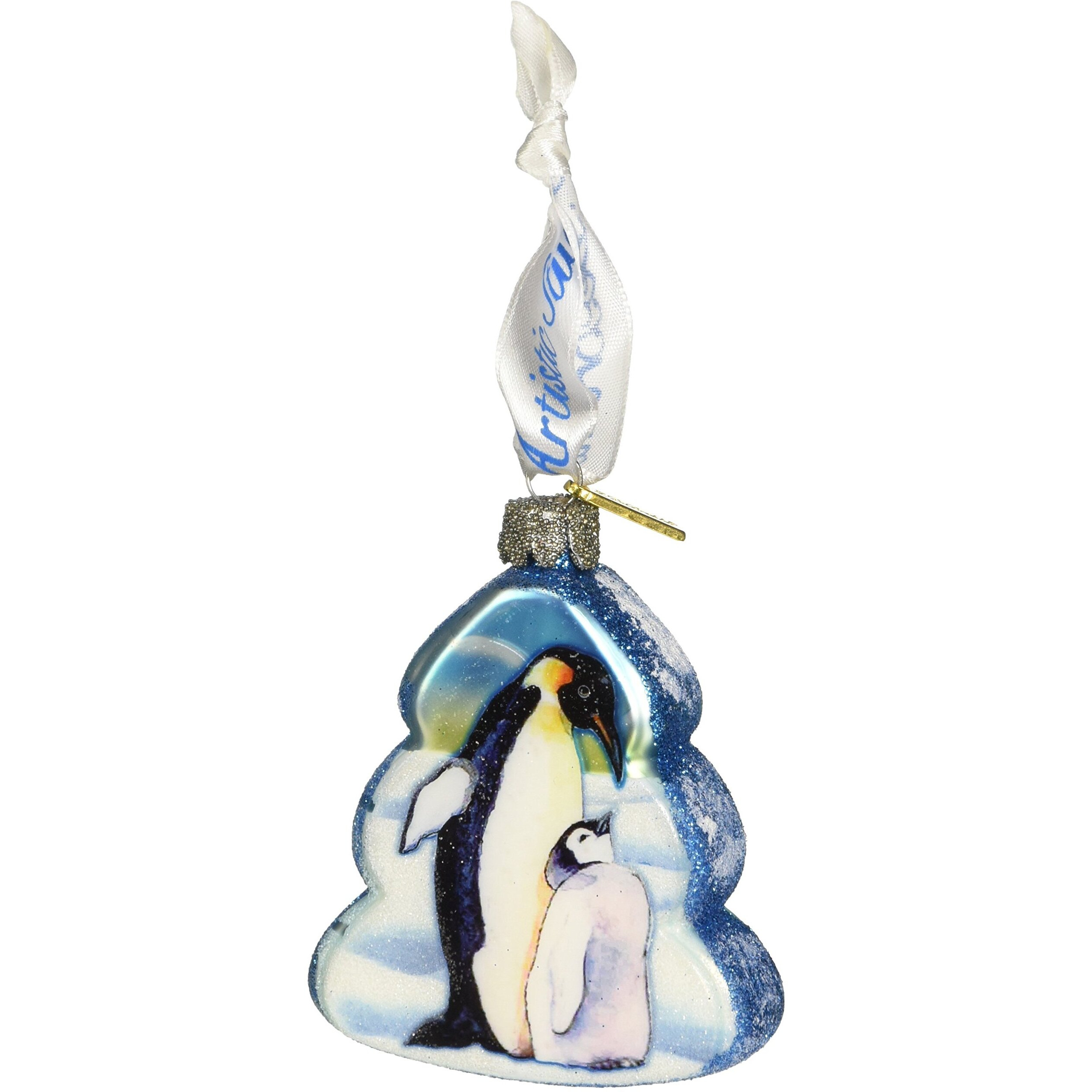 gDeBrekht 771012 Penguin Family glass Ornament