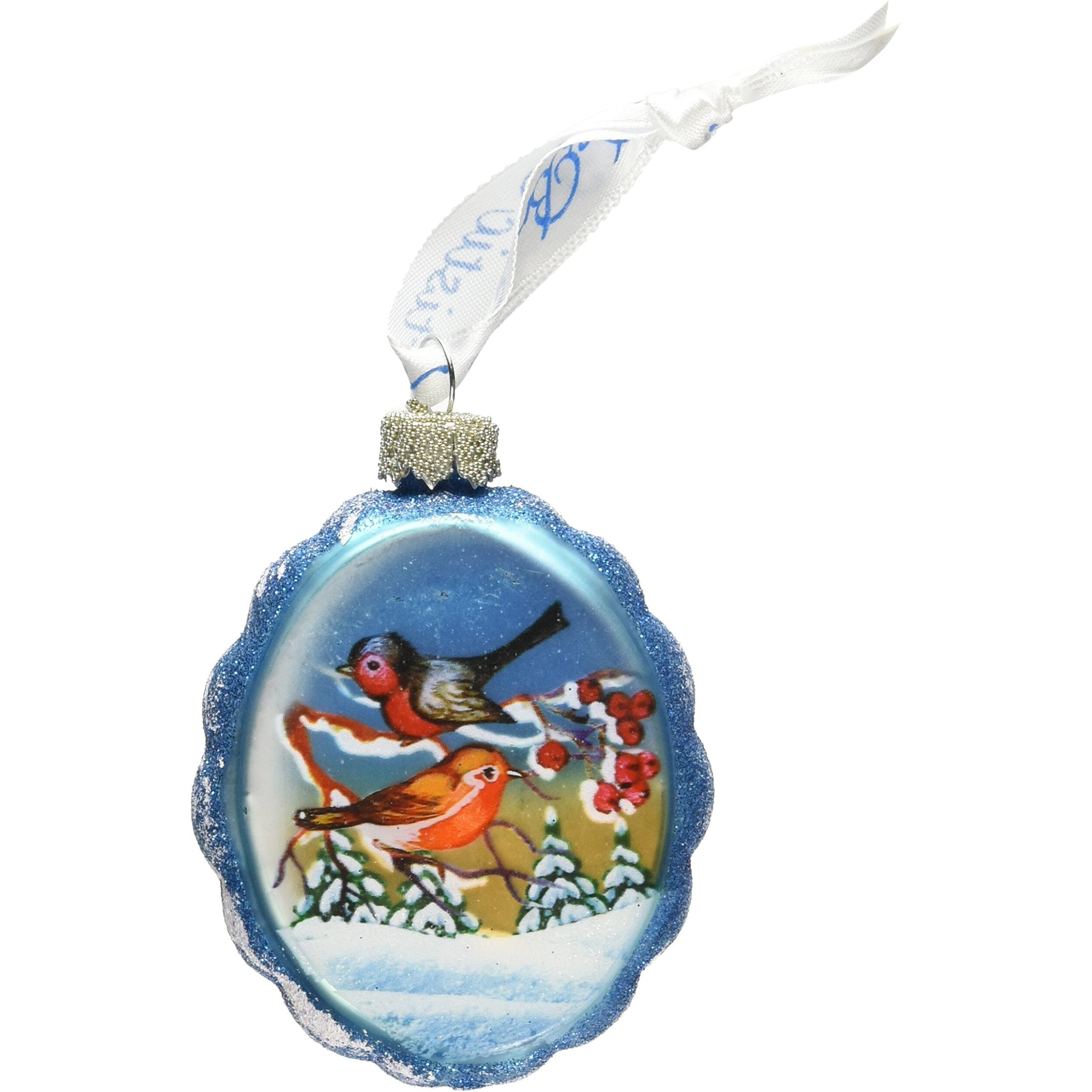 gDeBrekht 771015 Singing Love Birds glass Ornament