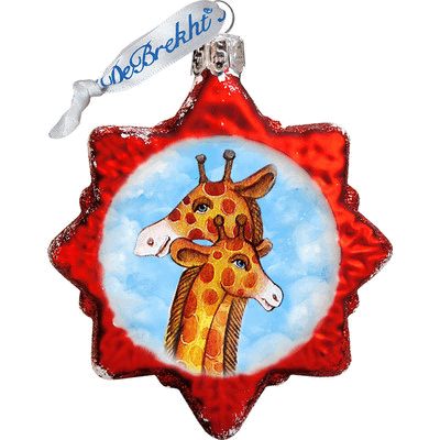 gDeBrekht 771016 giraffe glass Ornament
