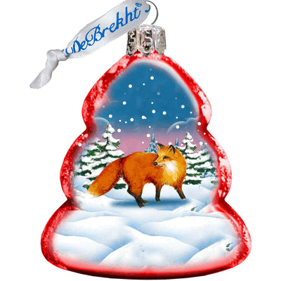 gDeBrekht 771029 Fox glass Ornament