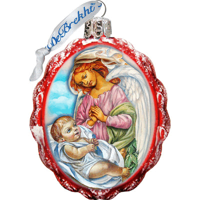 gDeBrekht 772019 Blessing child Angel glass Ornament