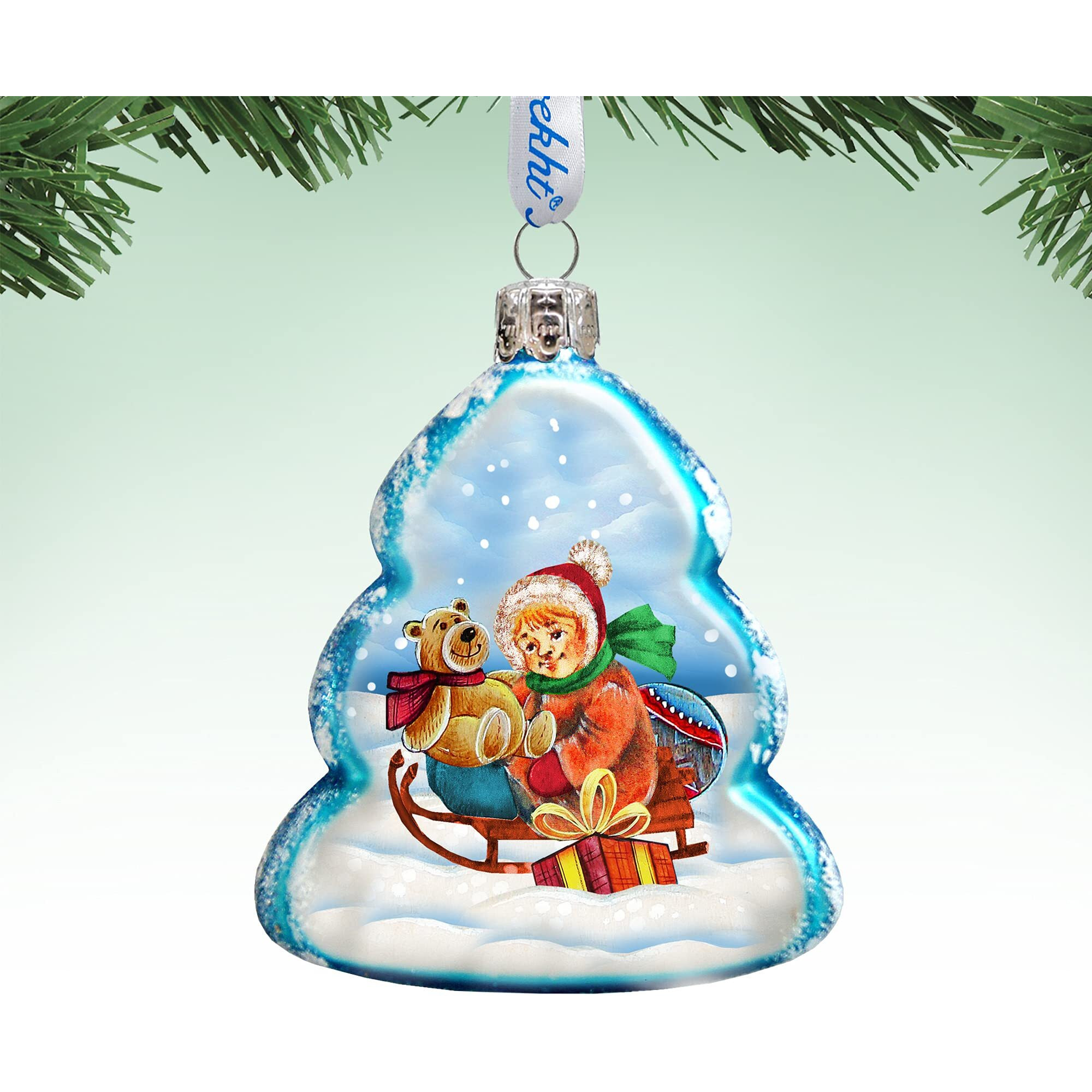 gDeBrekht 773015 Sleigh Ride glass Ornament