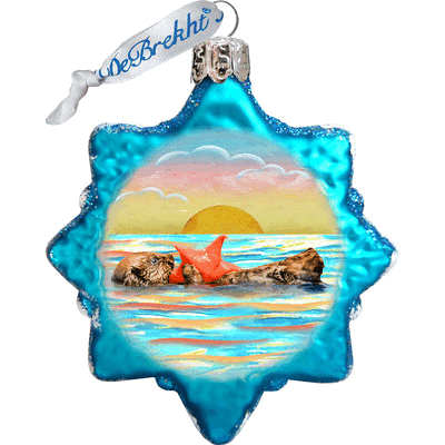 gDeBrekht 775481 Shell coastal glass Ornament
