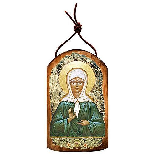 gDeBrekht 87048 Inspirational Icon Matrona Plaque Wooden Ornament