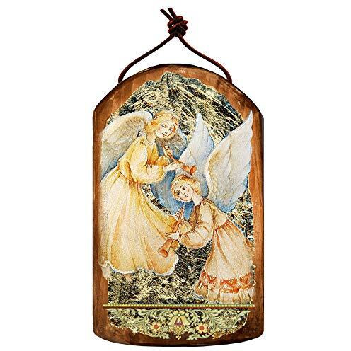 gDeBrekht 87046 Inspirational Icon Angels Watching Over You Wooden Ornament