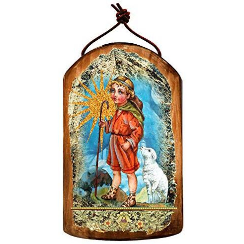 gDeBrekht 87045 Inspirational Icon Shepherd Wooden Ornament