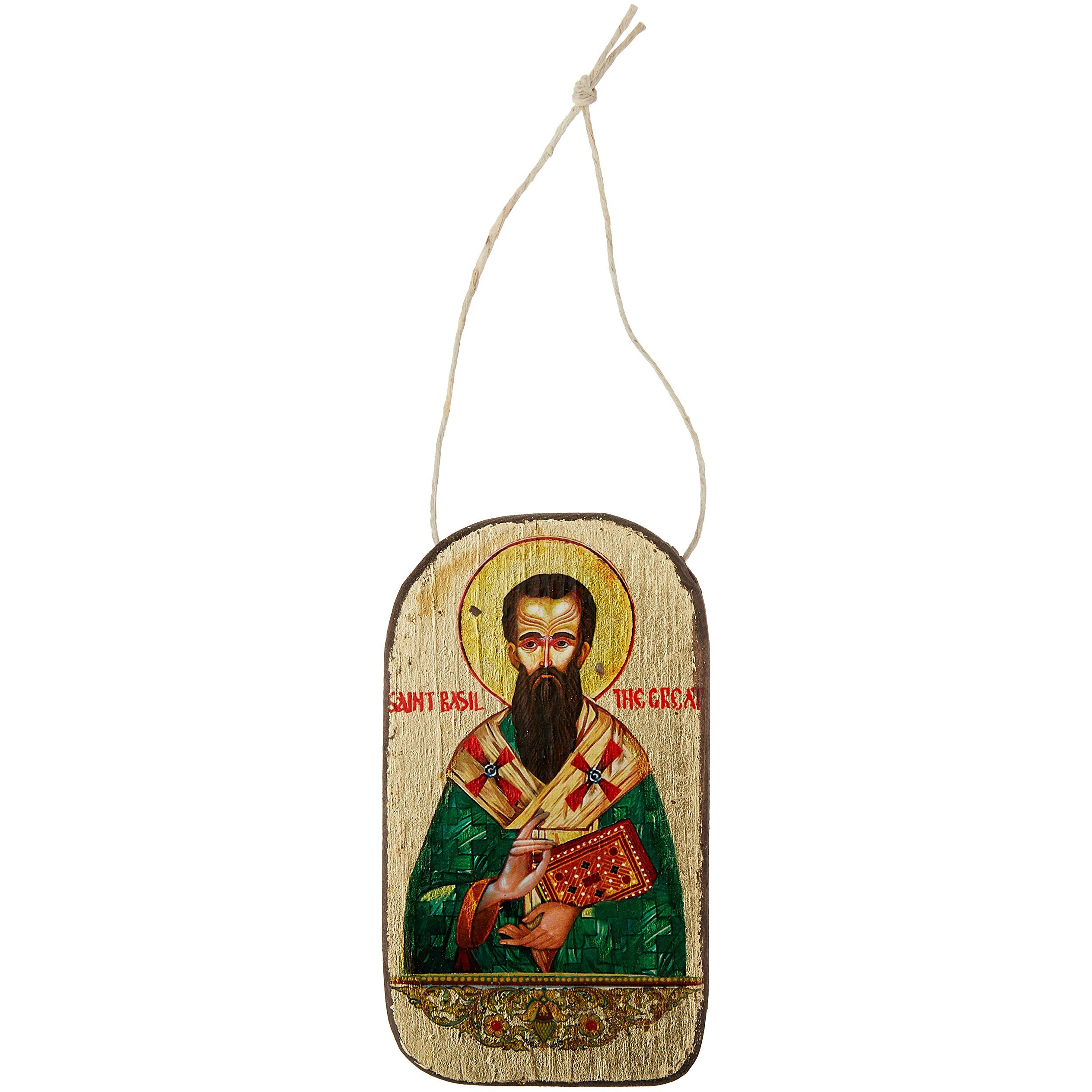 gDeBrekht 87053 Inspirational Icon Saint Basil Wooden Ornament