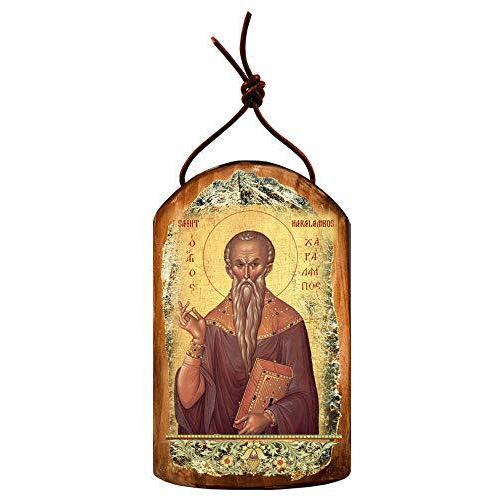 gDeBrekht 87055 Inspirational Icon Saint Haralambos Wooden Ornament
