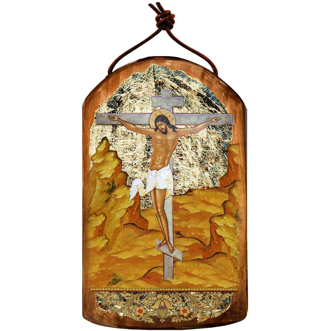 gDeBrekht 87058 crucifixion Icon Ornament