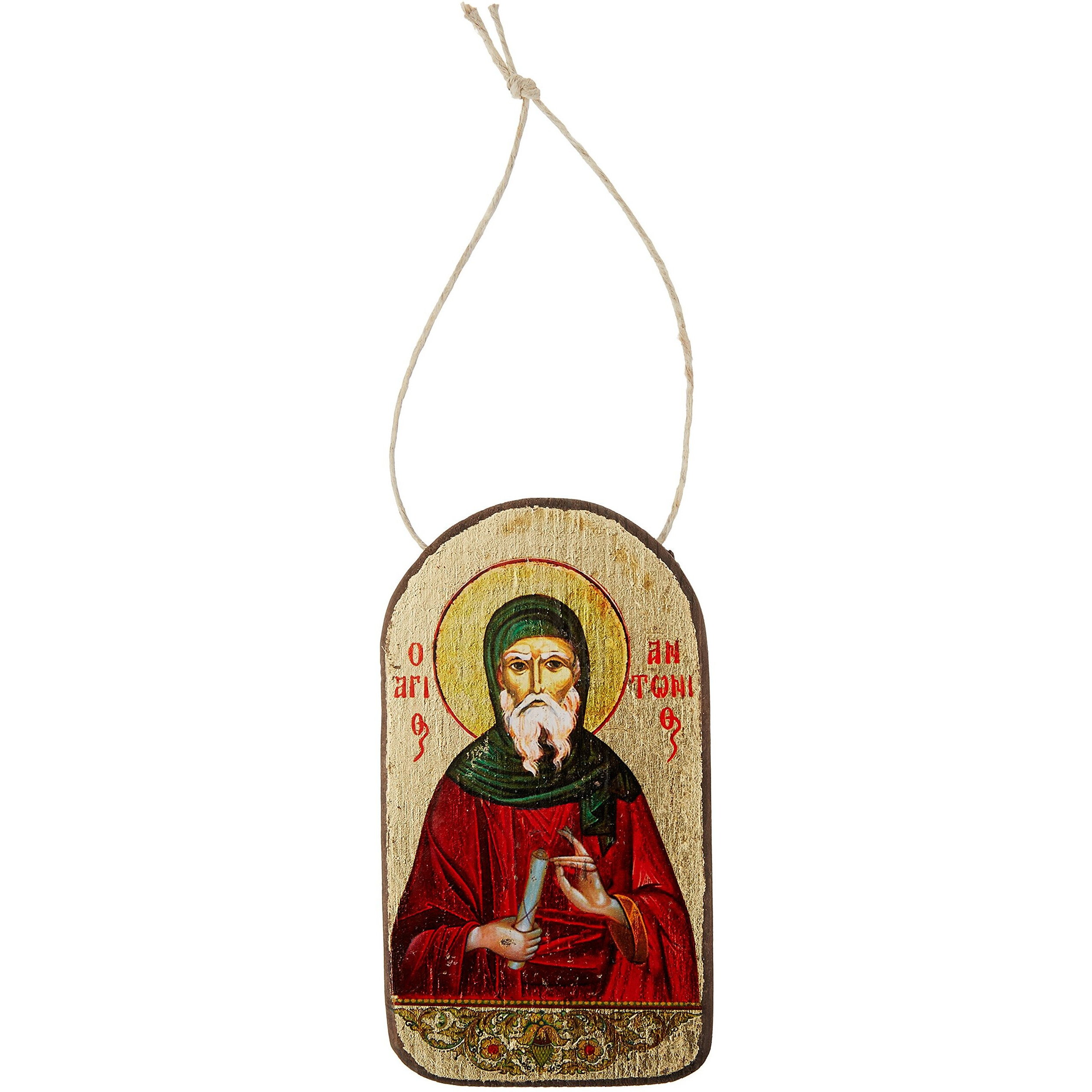 gDeBrekht 87057 Inspirational Icon Saint Anthony Wooden Ornament