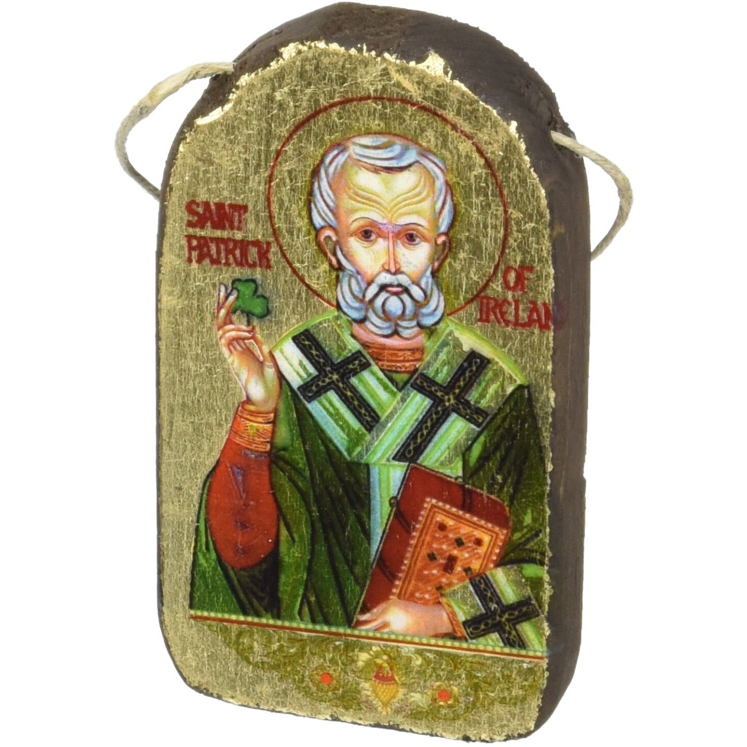 gDeBrekht 87060 Inspirational Icon Saint Patrick Wooden Ornament