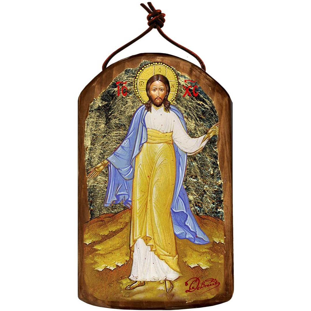 gDeBrekht 87051 Inspirational Icon Jesus Wooden Ornament