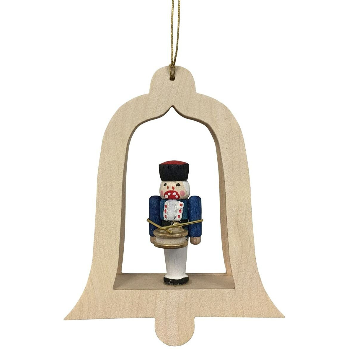 gLAS 13439 Richard glaesser Ornaments - Drummer in bell