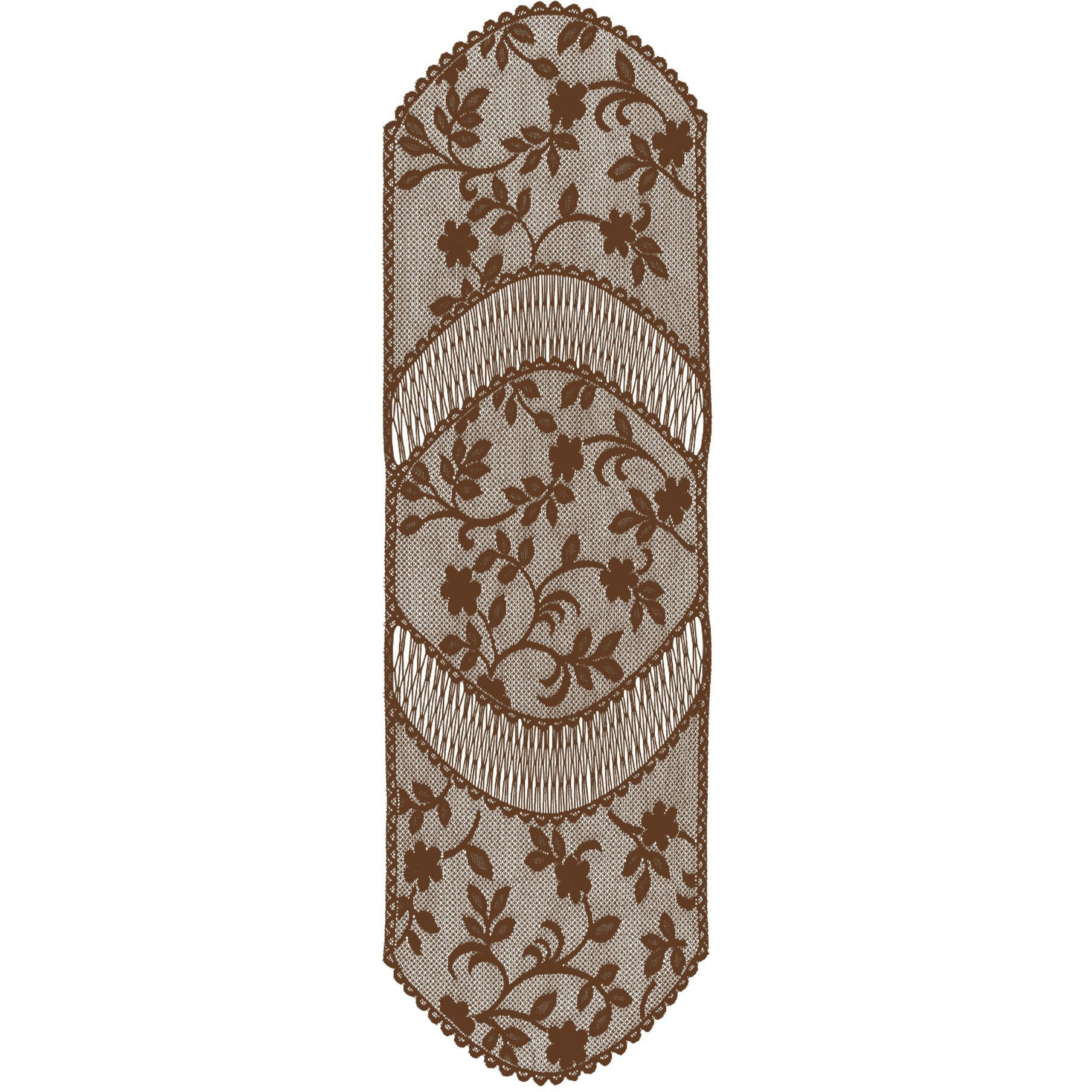 Heritage Lace JM-1448ER Jasmine 14 x 48 in Runner  Earth