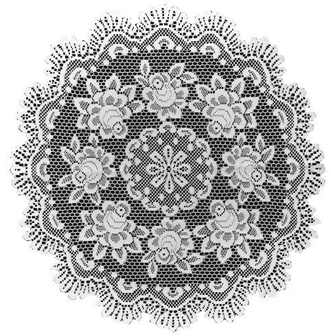 Heritage Lace JM-4200ER Jasmine 42 in Round Topper  Earth